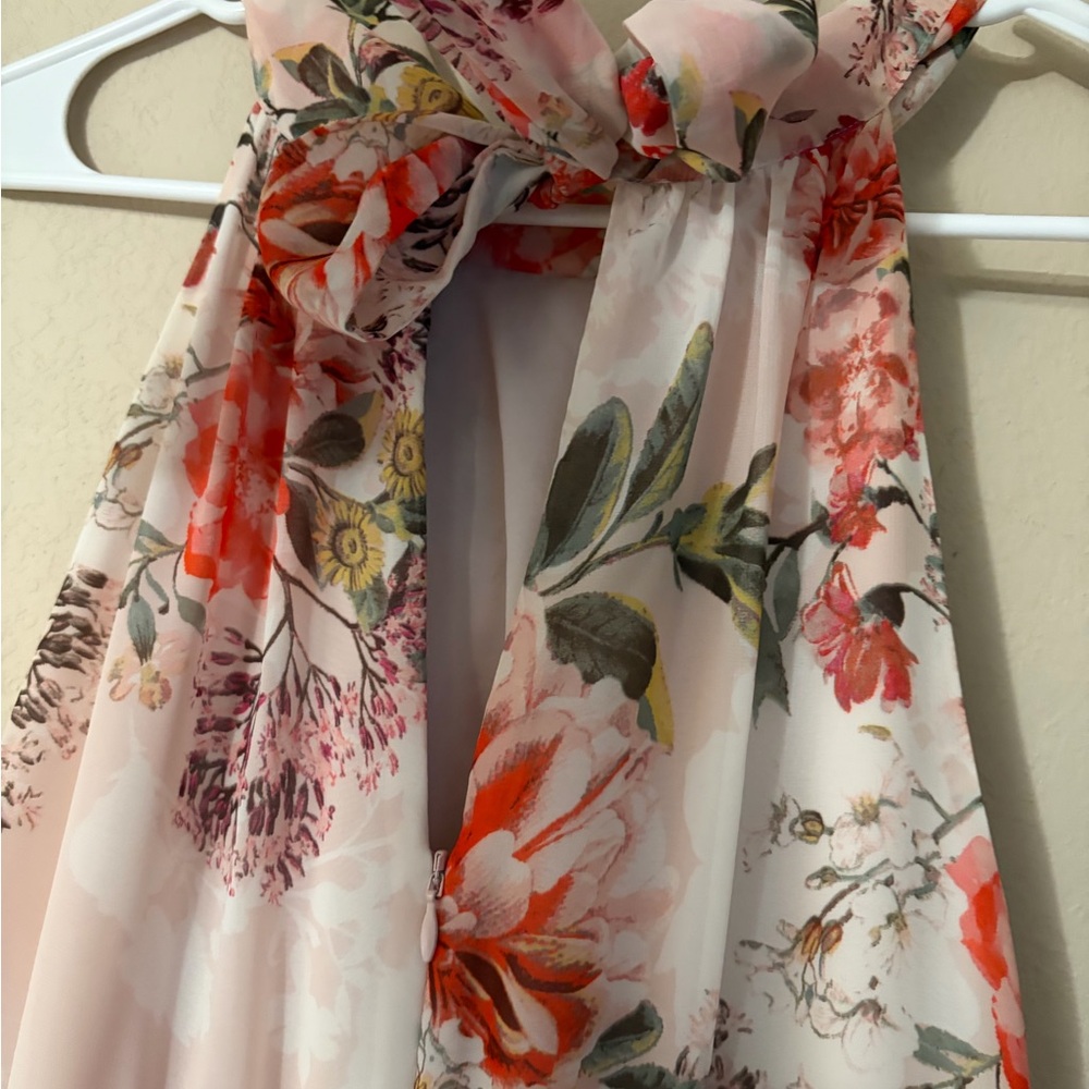 Eliza J Pink, peach and‎ White Floral prom , formal Dress size 12 - Picture 13 of 13